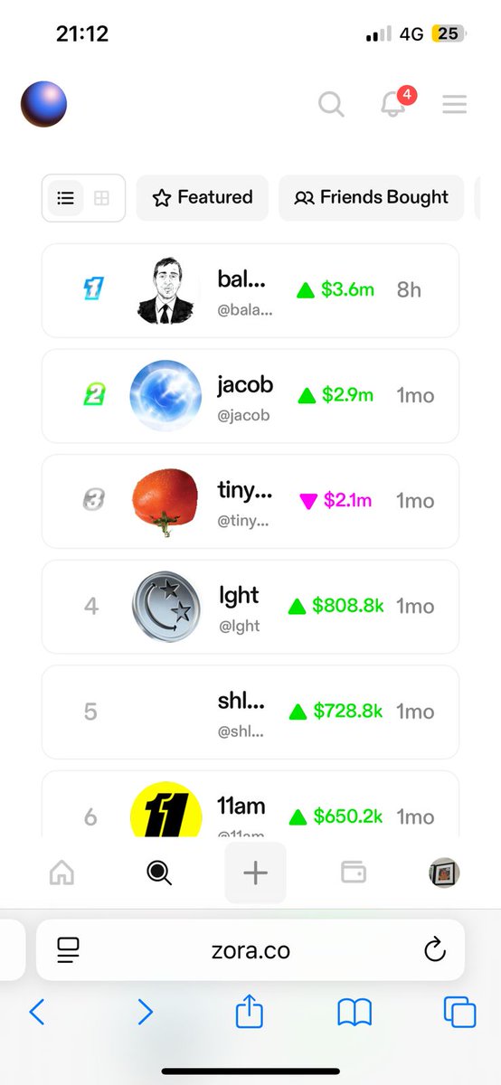 lugui_tillier's tweet image. Friend tech season 2?
Alright, so hear me out. On the @zora platform, anyone can create a creator coin tied to their username.
Apparently, Balaji was the first ultra top-tier crypto personality to do it.
And he did it eight hours ago. Taking a quick look at the platform, I…