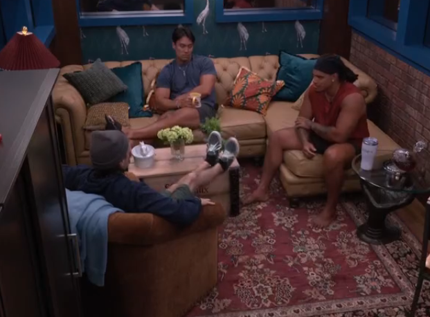 BBFeedsFairy's tweet image. Keanu as soon as Morgan leaves the room, "she needs to go" "also you guys can't reinforce Adrian is the strongest one on the block" #bb27