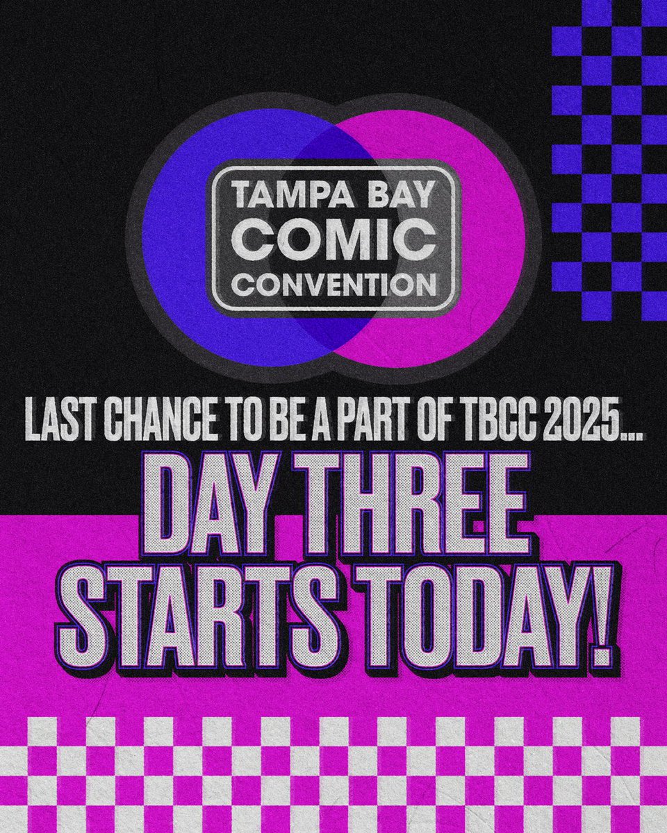 ✨This is the last chance to join in the adventure of Tampa Bay Comic Convention. Today is the final day! What has been your favorite part so far?