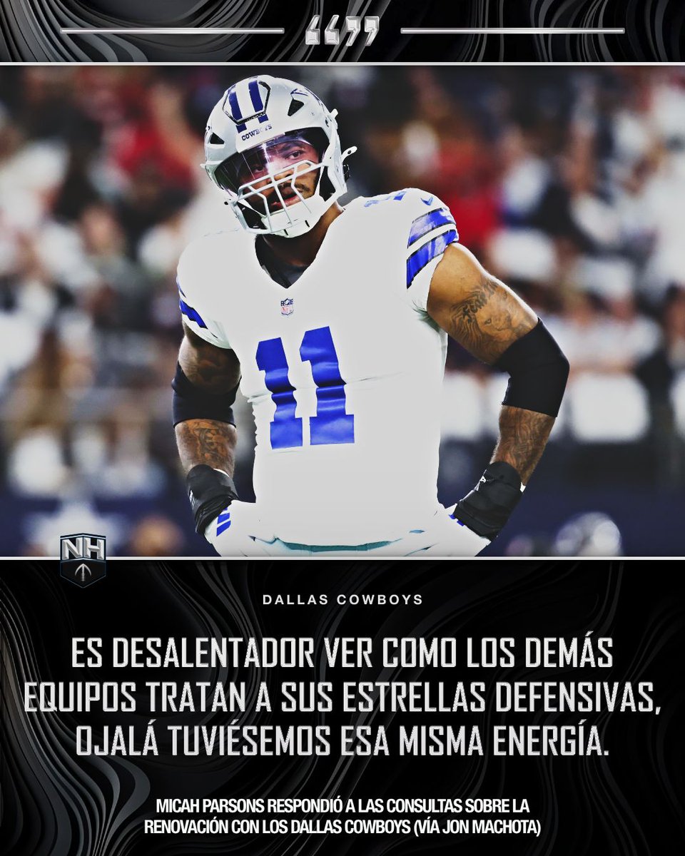 nflnohuddle's tweet image. ¿Polémica en puerta? 🤠
Jerry Jones opinó sobre las situaciones contractuales de Dak Prescott y Micah Parsons, lo que desató la respuesta de este último. 🔙