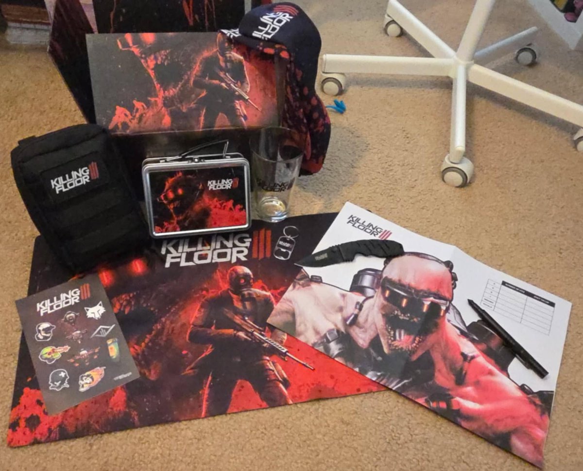 GamingCypher's tweet image. Thank you @TripwireInt @KillingFloor for our AMAZING #KillingFloor3 Swag - Love it!!!