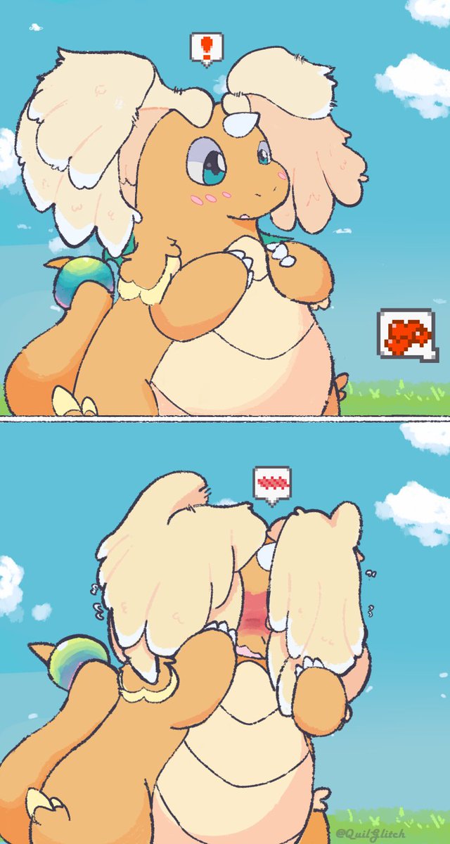 You made Mega Dragonite blush