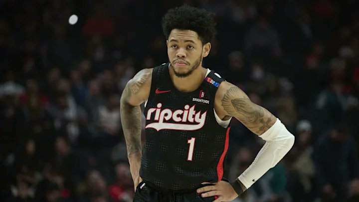 SleeperCeltics's tweet image. According to @TheSteinLine, “Boston continues to explore trade options with newly acquired Anfernee Simons.”
As fun as it’d be to see him on the Celtics, his $27.7M salary might be too steep for ownership, especially in a gap year without Tatum.