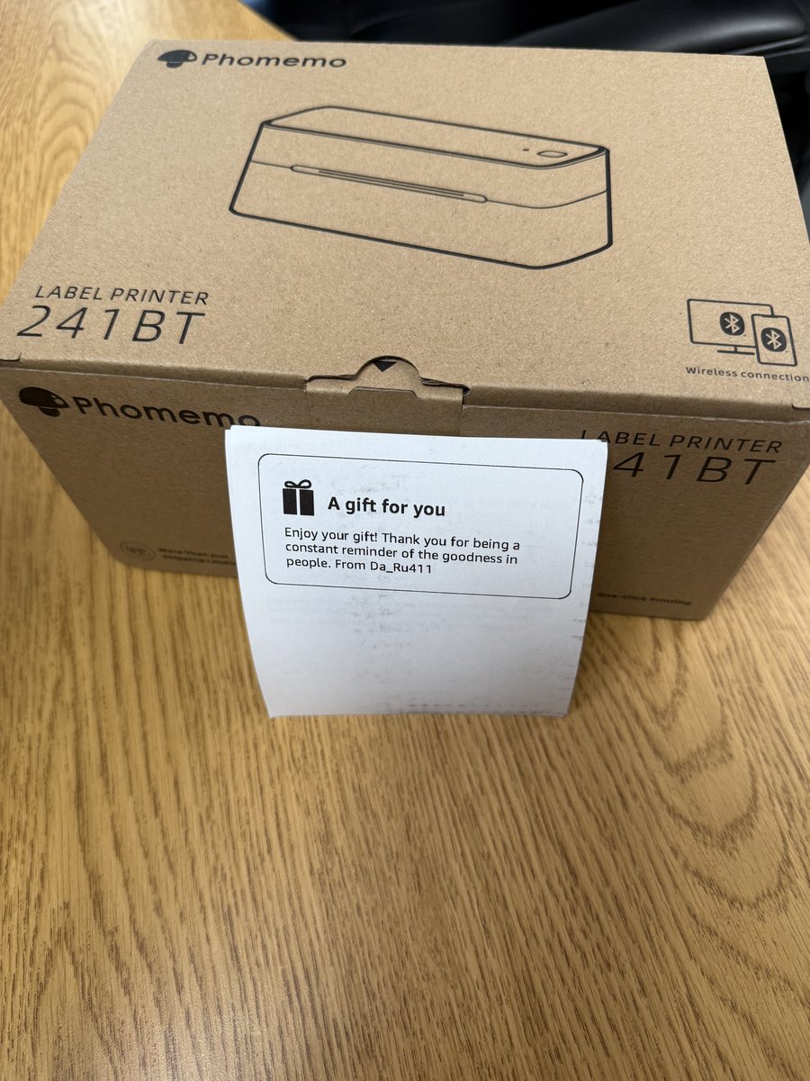 MrsDSpEd's tweet image. Thank you @Da_Ru411 for my printer! I already set it up and I’m SO excited to use it! 🖨️💙 Label everything! 🤣🤣
Your kind words on the gift note truly meant the most. I appreciate you more than you know. Hope your day was amazing and everything got delivered!
#ClearTheList