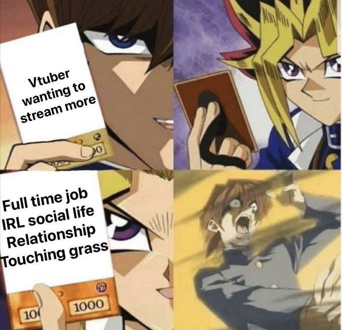 Me: I’m gonna stream more this month 💪
Life: activates trap card  #ENVtuber #VTuberEN