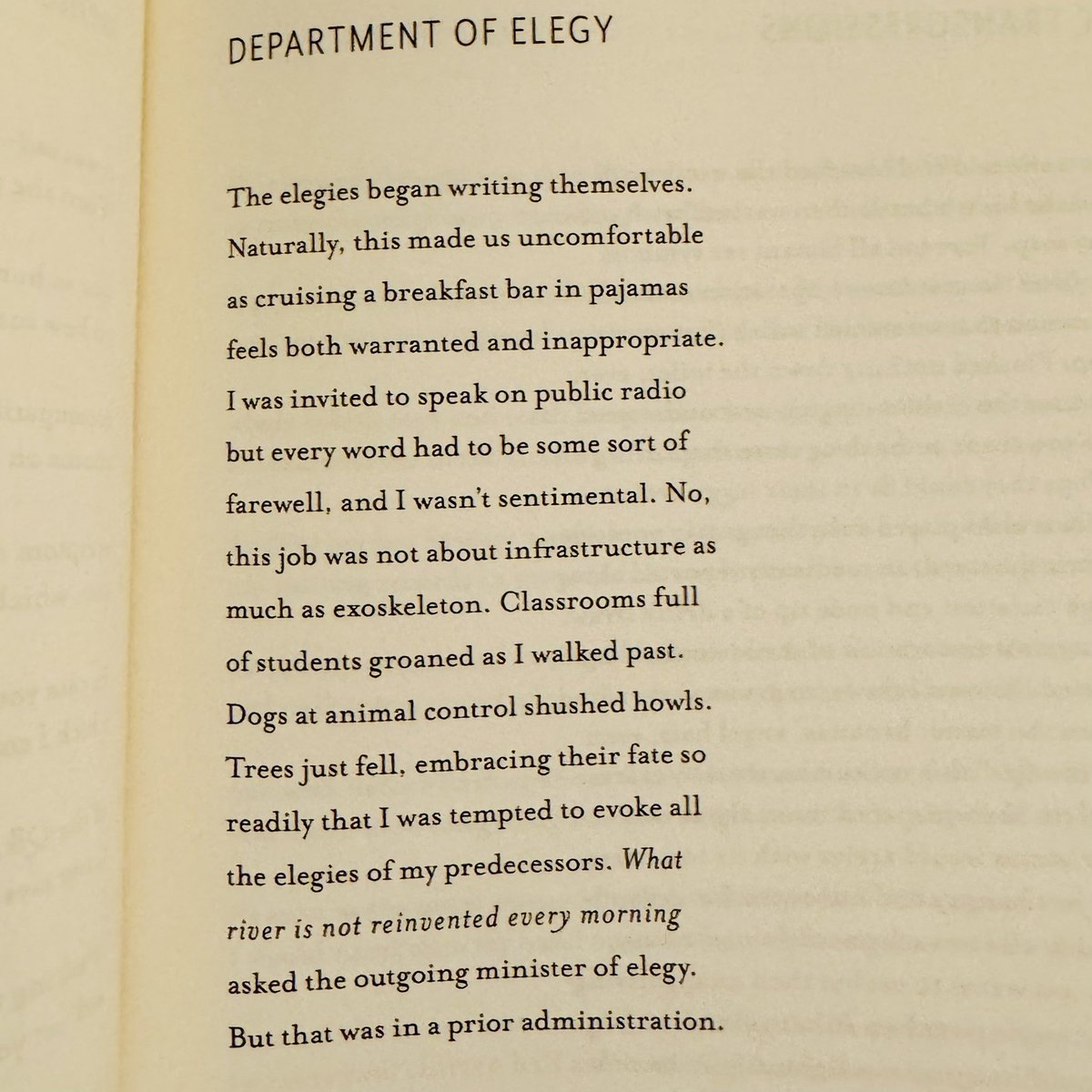 maureenthorson's tweet image. “The elegies began writing themselves.” A poem by Mary Biddinger.