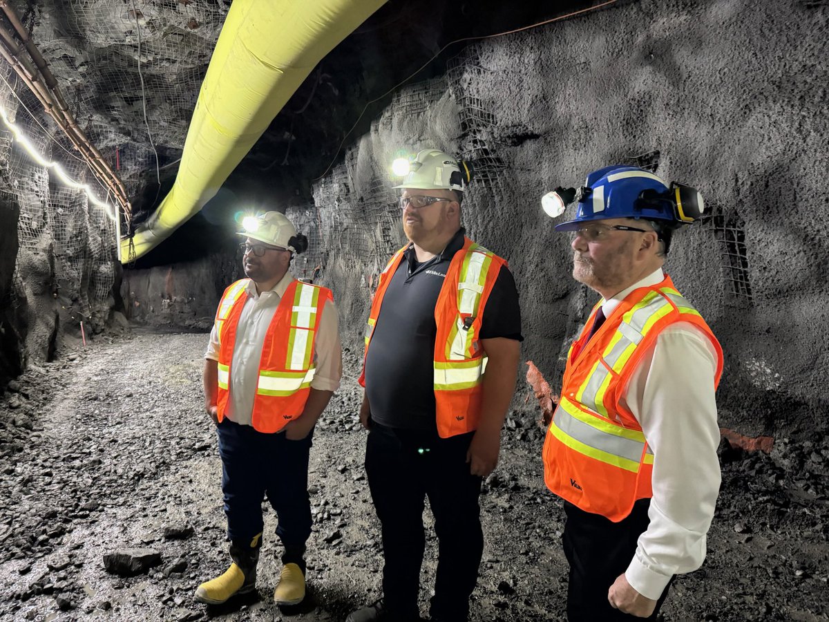 ToddJMcCarthy's tweet image. This afternoon, PA @ChrisScottPC and I met with representatives from the MacLean Research and Training Facility and toured the Ducky Mine, an underground facility used for the research, development, and testing of advanced mining equipment. It was impressive to see the…