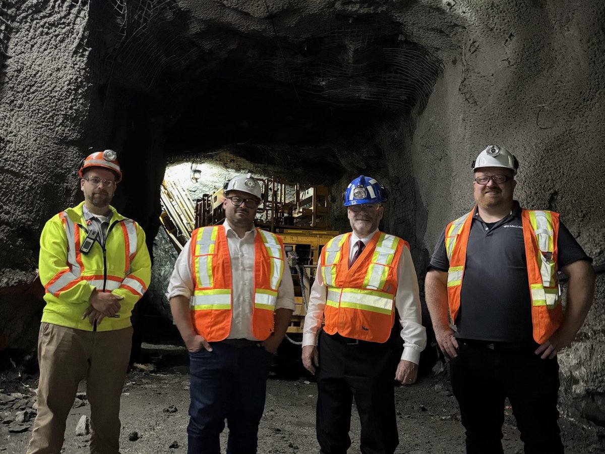 ToddJMcCarthy's tweet image. This afternoon, PA @ChrisScottPC and I met with representatives from the MacLean Research and Training Facility and toured the Ducky Mine, an underground facility used for the research, development, and testing of advanced mining equipment. It was impressive to see the…