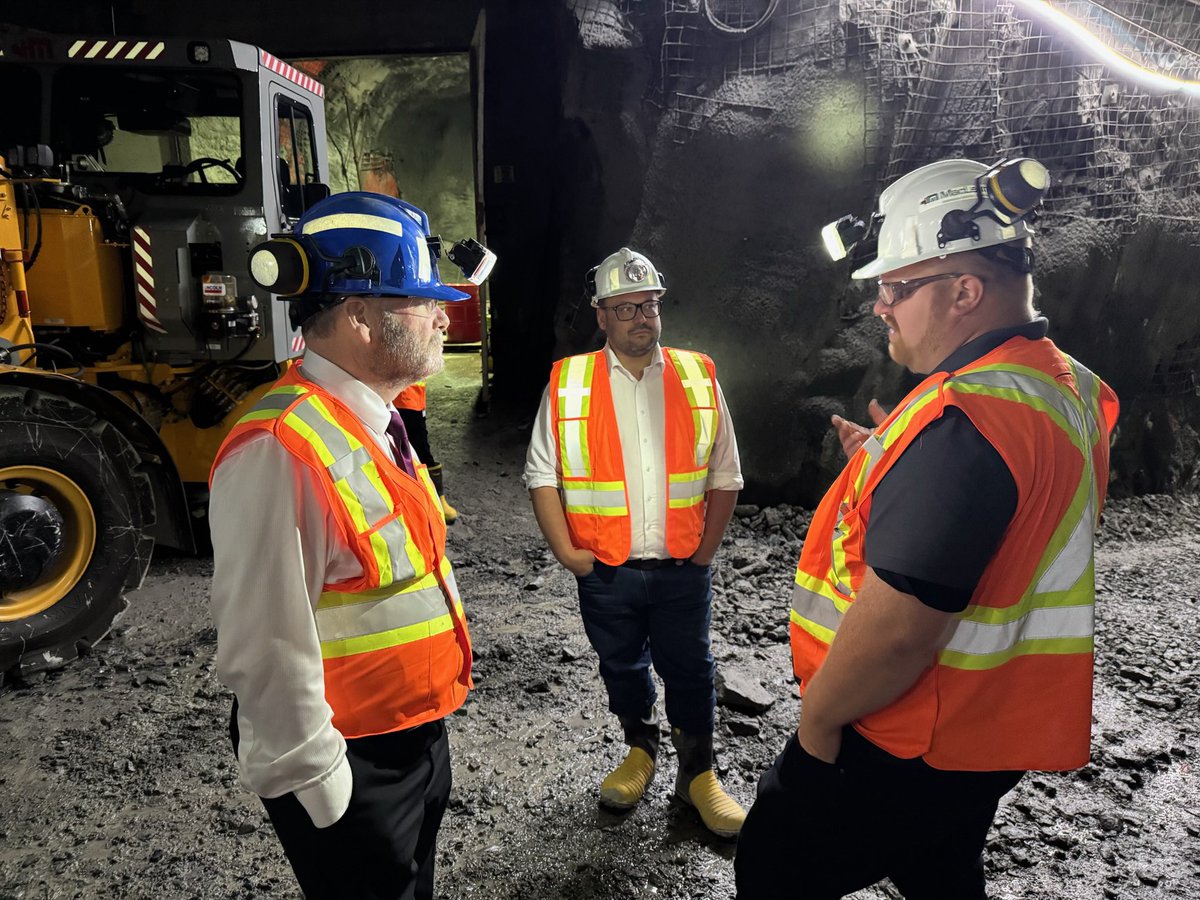 ToddJMcCarthy's tweet image. This afternoon, PA @ChrisScottPC and I met with representatives from the MacLean Research and Training Facility and toured the Ducky Mine, an underground facility used for the research, development, and testing of advanced mining equipment. It was impressive to see the…
