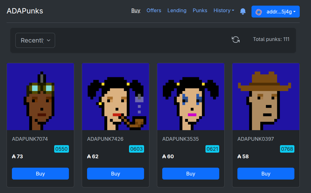 Don't miss the cryptopuks wave and get some ADAPUNKS adapunks.io 

#NFT #DigitalArt #CryptoArt #ArtCollectors #NFTCommunity #punks #NFTArtist #adapunks #Collectible #ArtInvestment #cryptopunks #cardano #ADA #adapunks