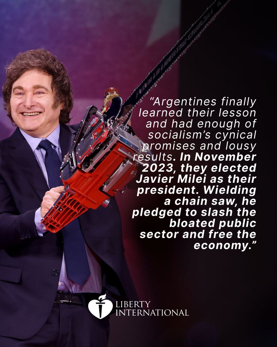 Liberty_ISIL's tweet image. ๐ฆ๐ทโจ "Milei's Argentine Miracle" by @LawrenceWReed1
๐ Read the full article at lawrencewreed.com
๐๏ธ Join us at the Liberty International World Conference 2025 in Buenos Aires!
๐ August 15โ17
๐ Get your tickets at LIWC25.COM