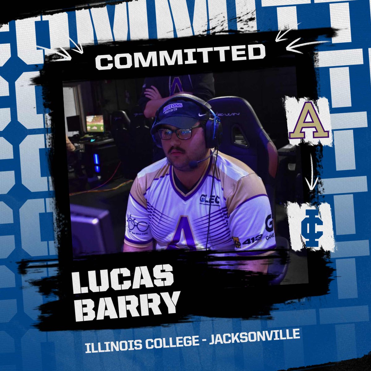 IC Esports (@ilcollegegg) on Twitter photo Talent incoming β Lucas Barry is now part of Illinois College Esports! His focus, consistency, and skill will bring much needed firepower to our Rocket League squad! Excited to have you with us! #ICWIN #Committed Talent incoming β Lucas Barry is now part of Illinois College Esports! His focus, consistency, and skill will bring much needed firepower to our Rocket League squad! Excited to have you with us! #ICWIN #Committed