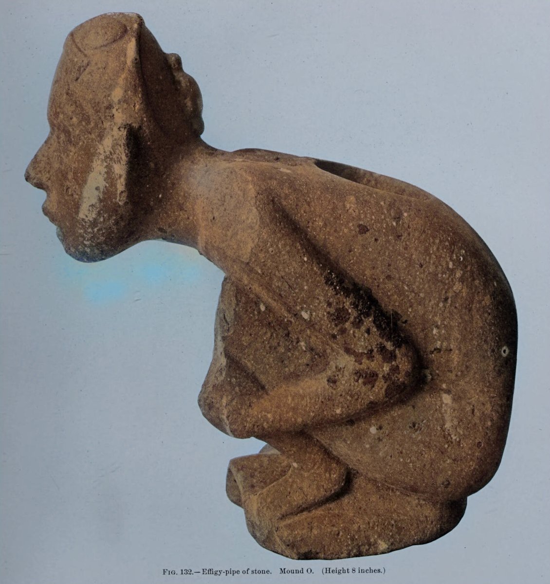 DrGregLittle2's tweet image. Stone effigy pipes excavated from mounds at the Moundville, Alabama complex by C. B. Moore in the early 1900s.