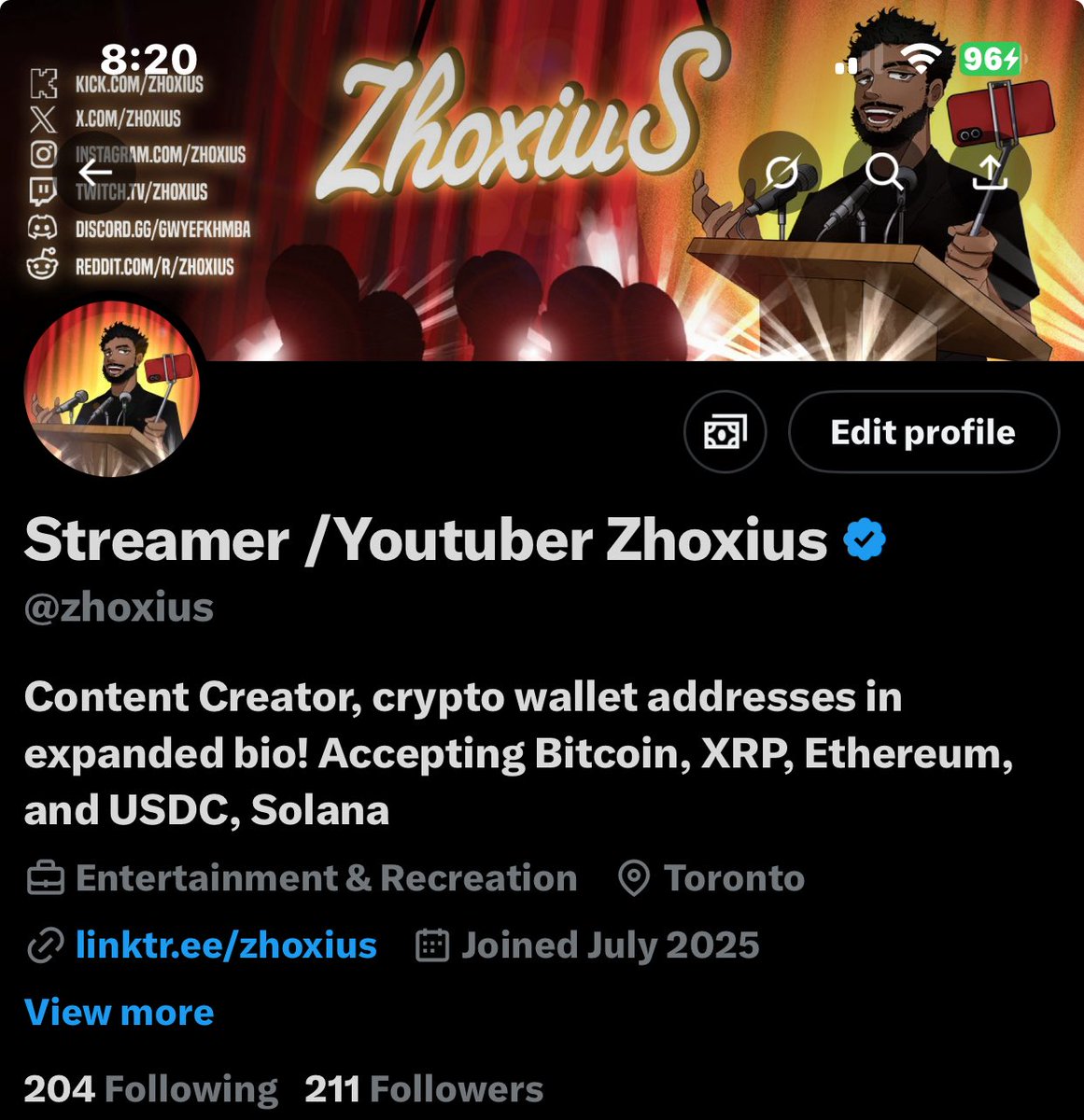 zhoxius's tweet image. Social media stats since we started in the first week of July, it’s gonna be crazy when we pop off and blow up, I’m gonna grind so hard, I only have like 30 years left to live bro 😎, we gone do it big, but yeah thanks for all the support.