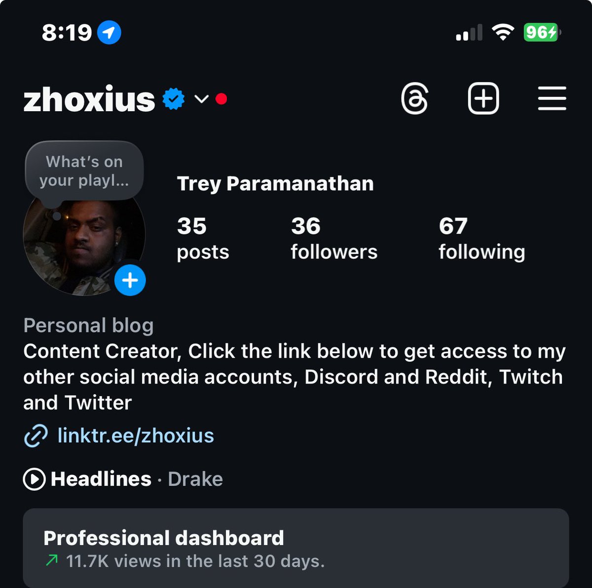 zhoxius's tweet image. Social media stats since we started in the first week of July, it’s gonna be crazy when we pop off and blow up, I’m gonna grind so hard, I only have like 30 years left to live bro 😎, we gone do it big, but yeah thanks for all the support.