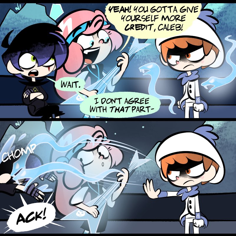 (1/1) snakes.

***      

Series info: Wayward is a silly dark fantasy about a group of kids and their misadventures in the afterlife. Read the full thing on Webtoon! bit.ly/2qJUrg3