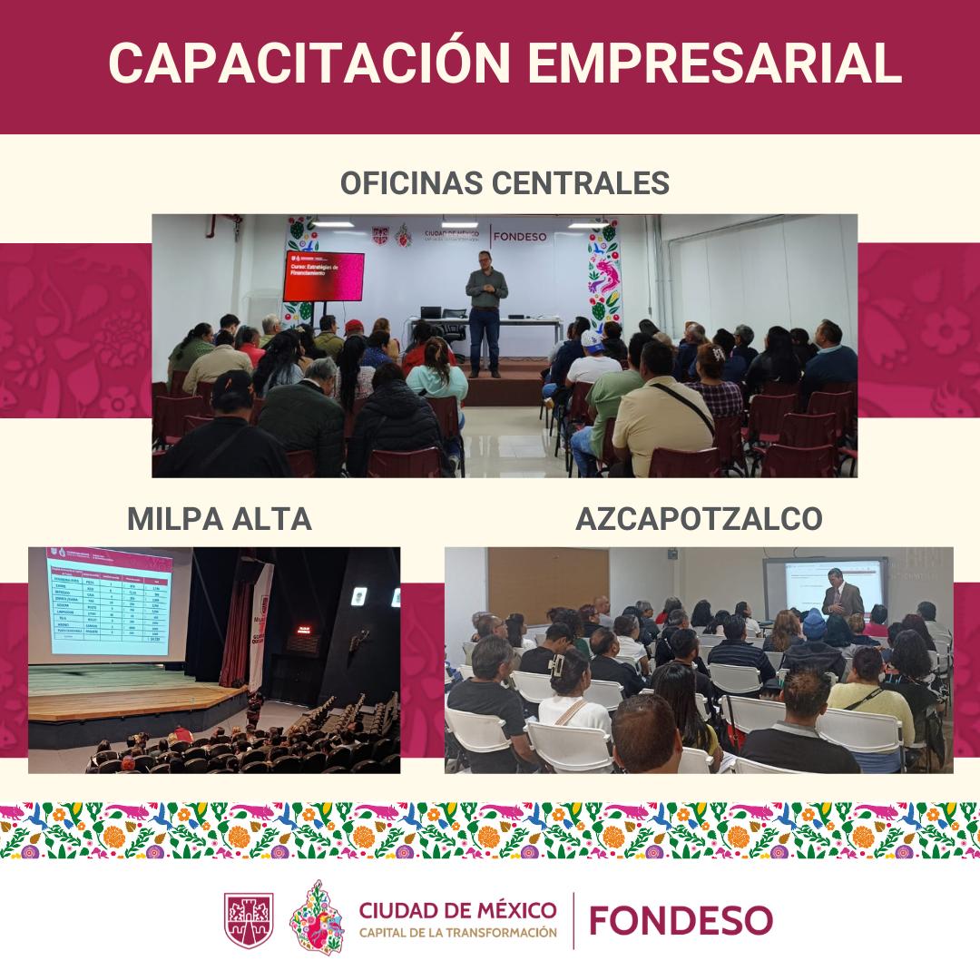 📚 Capacitación Presencial 
Se llevó a cabo con éxito nuestra capacitación presencial sobre estrategias de financiamiento, dirigida a emprendedores (as) de la #CDMX.
En #FONDESO seguimos impulsando el conocimiento y fortalecimiento de los negocios.