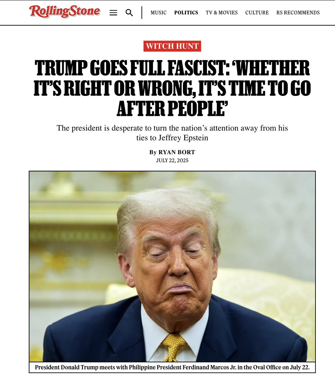 Jordan_Sather_'s tweet image. New York Times: "Trump attacks Obama as questions swirl about Epstein!"
Rolling Stone: "The president is desperate to turn the nation’s attention away from his ties to Jeffrey Epstein!"
Do you see the op? People on social media are claiming the RussiaGate releases are being…