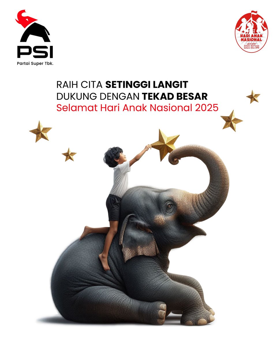 Setiap anak Indonesia lahir dengan potensi luar biasa mereka bukan sekadar harapan, tapi masa depan bangsa ini. 🌟

Mari jadi kekuatan di belakang mimpi-mimpi mereka. Karena dari anak hebat, lahirlah Indonesia yang kuat!

INDONESIA EMAS DIMULAI DARI SINI. 🇮🇩

#HariAnakNasional