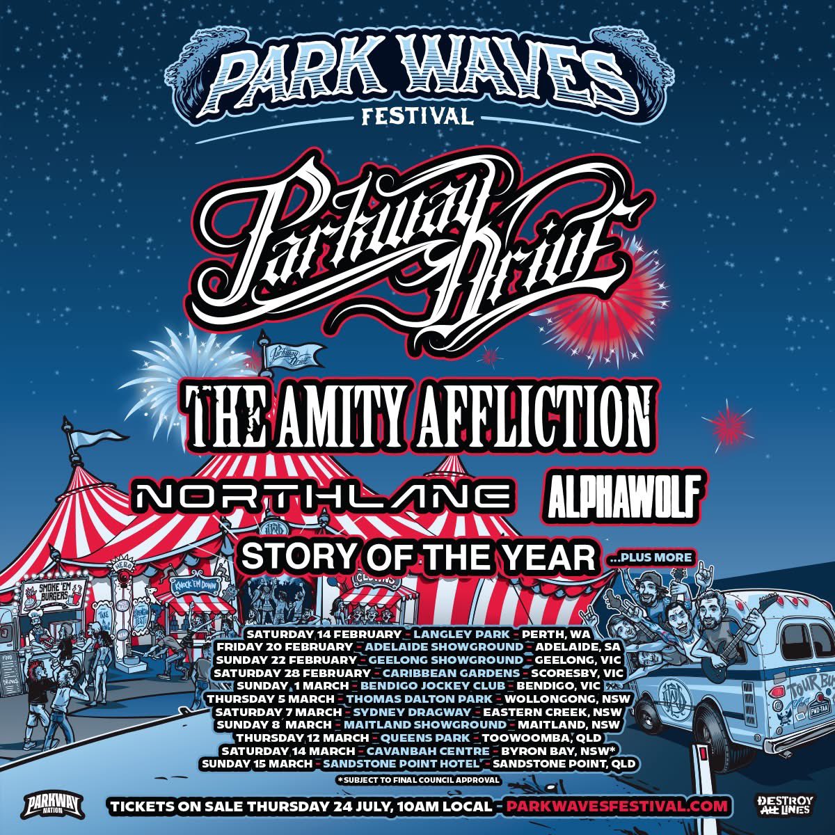 Parkway Drive (@parkwayofficial) on Twitter photo Less than 24 Hours until Park Waves presale ends!
๐ช parkwavesfest.com/Register
๐๐บ๐ฝ๐ผ๐ฟ๐๐ฎ๐ป๐: ๐ฌ๐ผ๐๐ฟ ๐๐ถ๐ฐ๐ธ๐ฒ๐ ๐ฝ๐ฎ๐ด๐ฒ ๐น๐ถ๐ป๐ธ ๐๐ถ๐น๐น ๐ฏ๐ฒ ๐ฎ๐๐ฎ๐ถ๐น๐ฎ๐ฏ๐น๐ฒ ๐๐ก๐ฆ๐ง๐๐ก๐ง๐๐ฌ ๐๐ฝ๐ผ๐ป ๐ฒ๐ป๐๐ฒ๐ฟ๐ถ๐ป๐ด ๐ฑ๐ฒ๐๐ฎ๐ถ๐น๐ Less than 24 Hours until Park Waves presale ends!
๐ช parkwavesfest.com/Register
๐๐บ๐ฝ๐ผ๐ฟ๐๐ฎ๐ป๐: ๐ฌ๐ผ๐๐ฟ ๐๐ถ๐ฐ๐ธ๐ฒ๐ ๐ฝ๐ฎ๐ด๐ฒ ๐น๐ถ๐ป๐ธ ๐๐ถ๐น๐น ๐ฏ๐ฒ ๐ฎ๐๐ฎ๐ถ๐น๐ฎ๐ฏ๐น๐ฒ ๐๐ก๐ฆ๐ง๐๐ก๐ง๐๐ฌ ๐๐ฝ๐ผ๐ป ๐ฒ๐ป๐๐ฒ๐ฟ๐ถ๐ป๐ด ๐ฑ๐ฒ๐๐ฎ๐ถ๐น๐