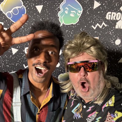 aarongreenberg's tweet image. Broke out the 90s gear today for @GroundedTheGame 2 Preview Event! #NewProfilePic