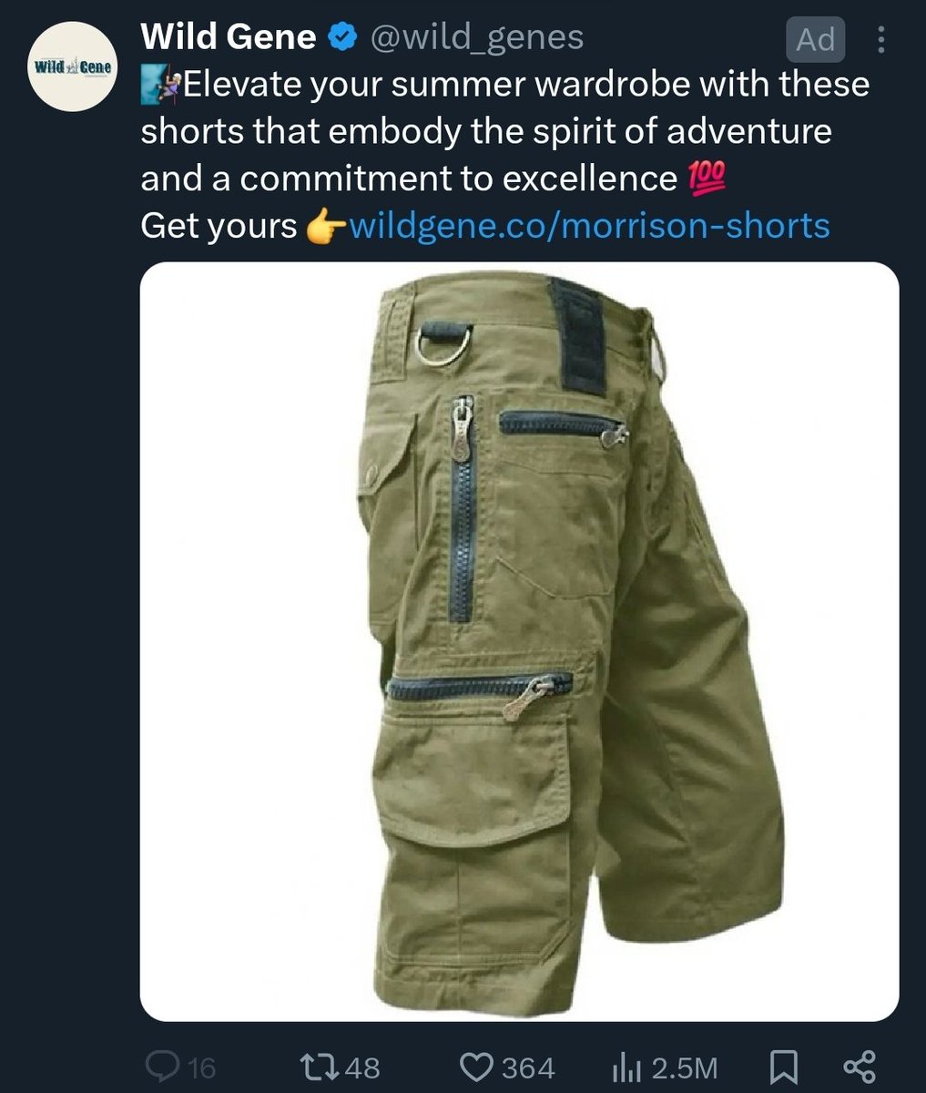 sickfatdog's tweet image. FUCK this ad just made me realize none of my stupid fucking shorts embody the spirit of adventure OR a commitment to excellence