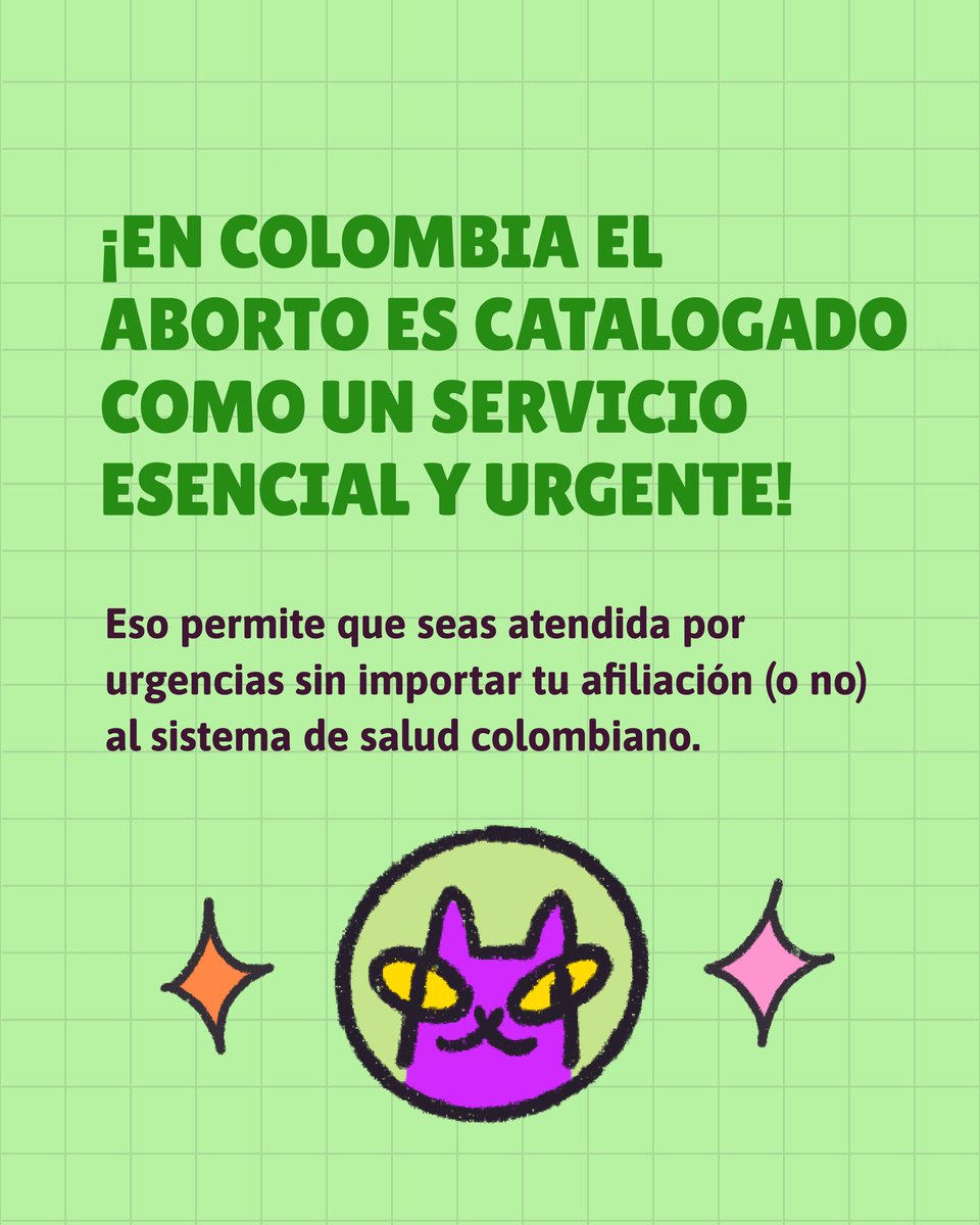 ¿Puedes acceder a un aborto en Colombia siendo migrante?👀 ¡Claro que sí! 

Si eres migrante con estatus migratorio irregular o no tienes eps debes ir al hospital público más cercano a tu casa y hacer el ingreso por urgencias para que te realicen el procedimiento💚🇨🇴