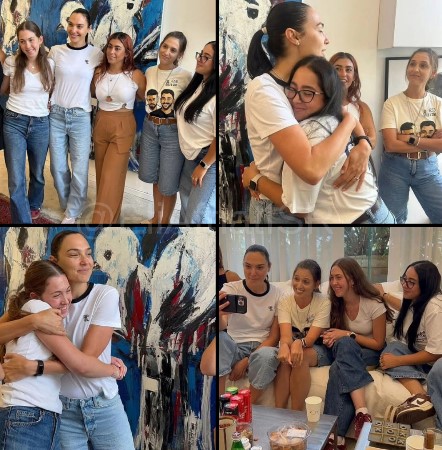 EliAfriatISR's tweet image. Gal Gadot recently met with former hostages Doron Steinbrecher, Naama Levy, Liri Albag, Moran Stela Yanai, and Ilana Gritzewsky.🎗️
Gal: "You have no idea how incredible you are."
