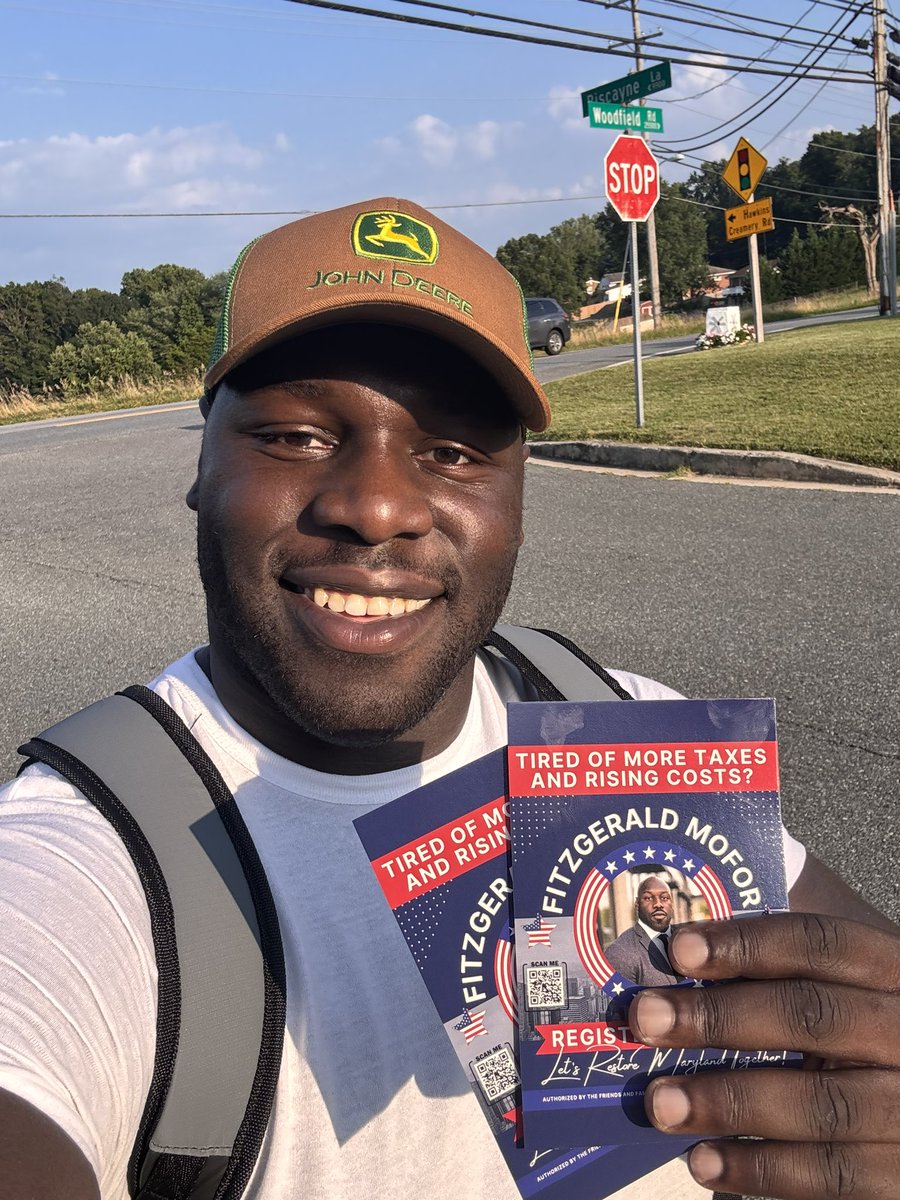 FitzgeraldMofor's tweet image. Restore Maryland Weekly Wrap-up
🚪 316 Doors Knocked
📥 Voter Information Literature Received
🍗 Engaged with Leaders at MDGOP BBQ
🔴 Registered Five Voters
Today, I knocked on 133 doors in Damascus, Maryland, to engage with inactive voters. My total canvassing count has now…