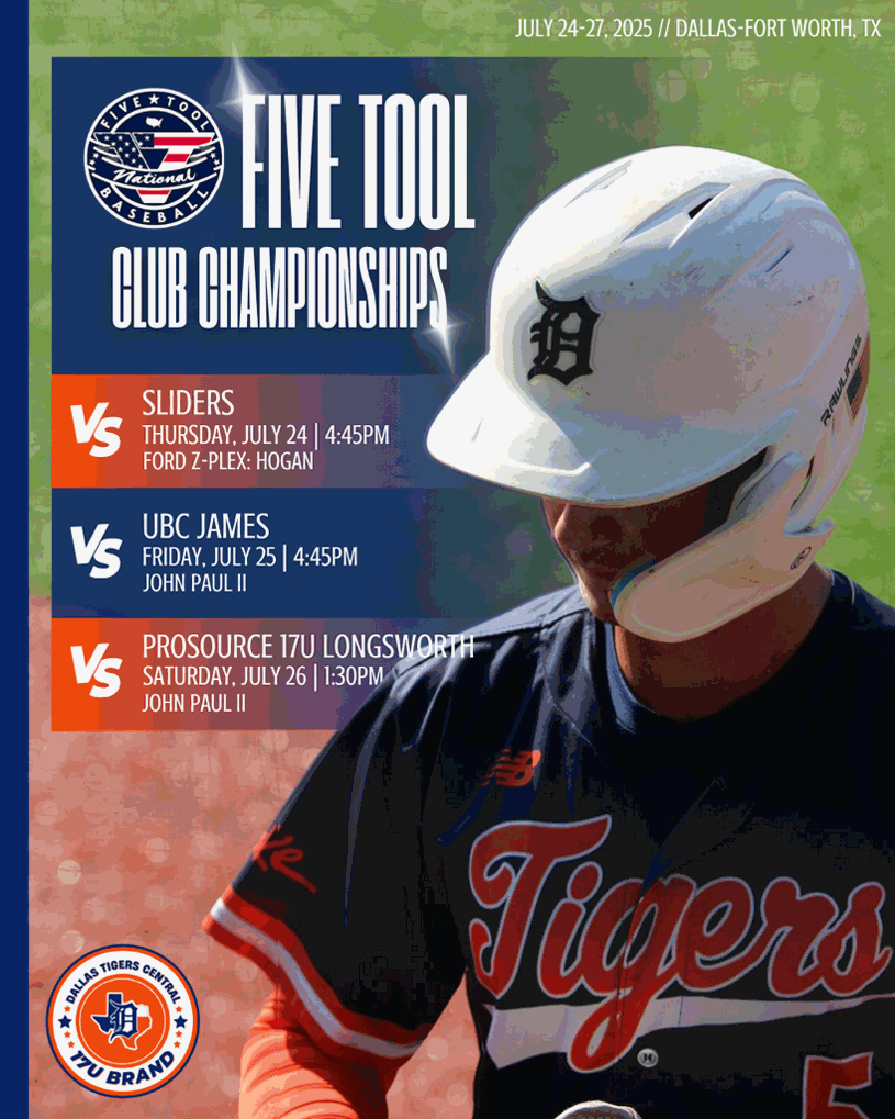 Dallas Tigers (@dtigerbaseball) on Twitter photo 🐅🗓 On Deck for The Tigers 🗓🐅
#TigerNation | <a href="/spokebats/">Spoke Bats</a> 
#weeklyschedule
🔥 Summer schedules are wrapping up. Don't miss out on 👀 some dudes play some great ball!😤 🐅🗓 On Deck for The Tigers 🗓🐅
#TigerNation | <a href="/spokebats/">Spoke Bats</a> 
#weeklyschedule
🔥 Summer schedules are wrapping up. Don't miss out on 👀 some dudes play some great ball!😤