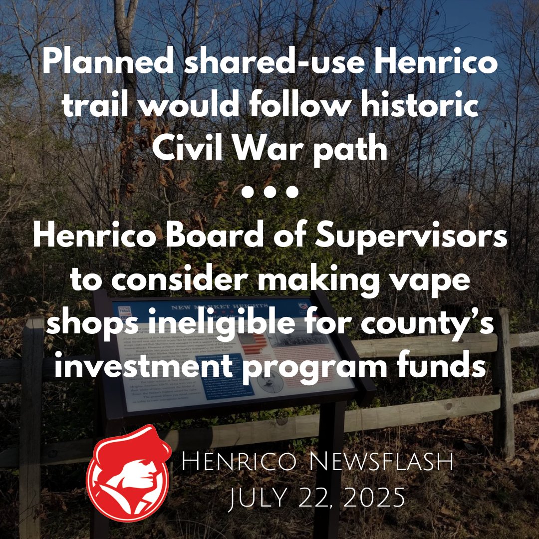 HenricoCitizen's tweet image. The Henrico Newsflash is delivered to your inbox every weekday; read it here and stay informed about your county:
henricocitizen.com/henriconewsfla…