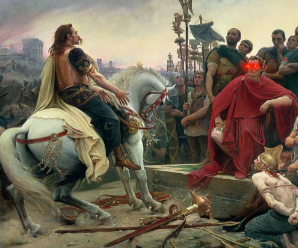 mcgillmd921's tweet image. 2 Minute Tales from Roman Historyβ±οΈποΈ- Two Walls are Better Than One
In 52 BC, Julius Caesar had a problem.
He actually had 80,000 problems. They were all Gallic warriors holed up in a fortress called Alesia, led by their fierce and charismatic chief Vercingetorix.
How did heβ¦