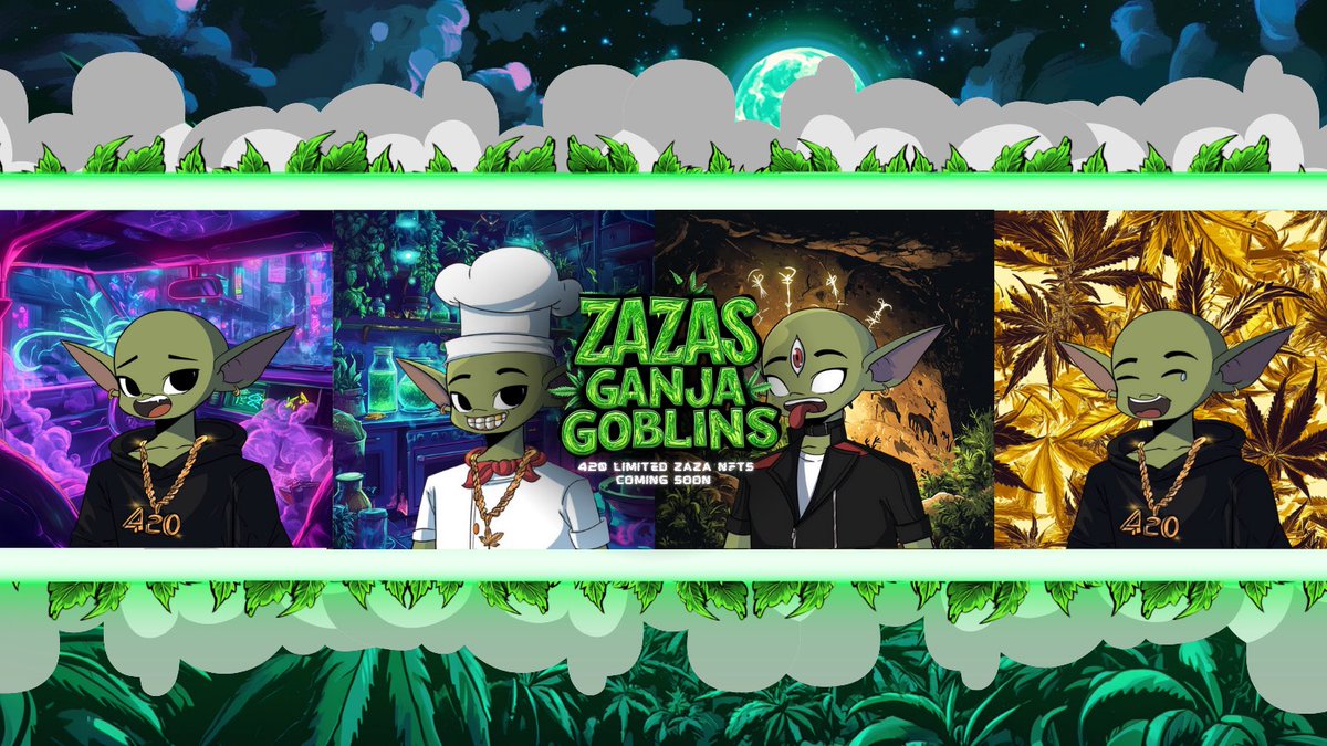 ZAZAXRPL's tweet image. Limited 420 Ganja Goblins NFTs getting made as we speak 🍃💨