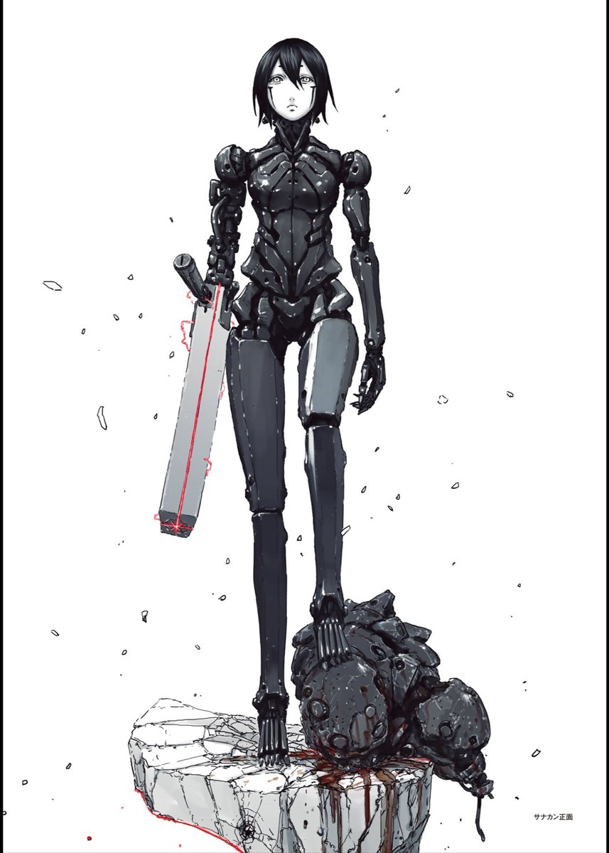 NESFERATU3D's tweet image. Sanakan WIP 2
Before I start blocking anything out to any level of detail, I want to have a rough sense of the figure's overall proportions. So I took the base mesh from my previous Rei Ayanami project, chopped it up and scaled everything to match this official piece of Sanakan…