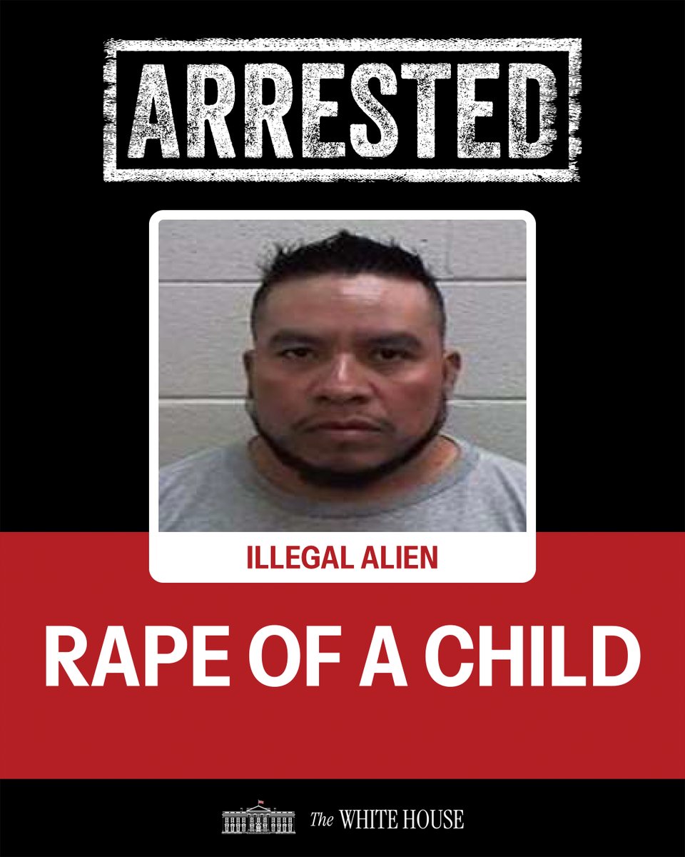 Goodman1776's tweet image. 🚨The Trump Administration is arresting the WORST of the Worst.
Meet Alfredo Leon-Palma, a 42-year-old citizen of Mexico. criminal history includes a conviction for first degree rape and first-degree sex offense on child in Wake County, NC.#ICEx #Atlantabraves #XRPHolders