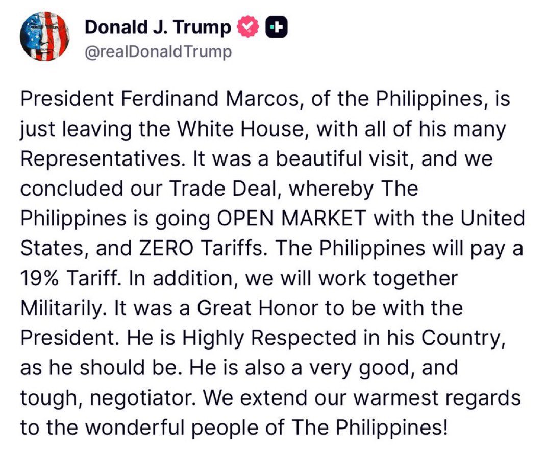 BagdMilkSoWhat's tweet image. According to the president of the United States… Ferdinand Marcos is the current president of The Philippines.
Side note:
Ferdinand Marcos died in 1989