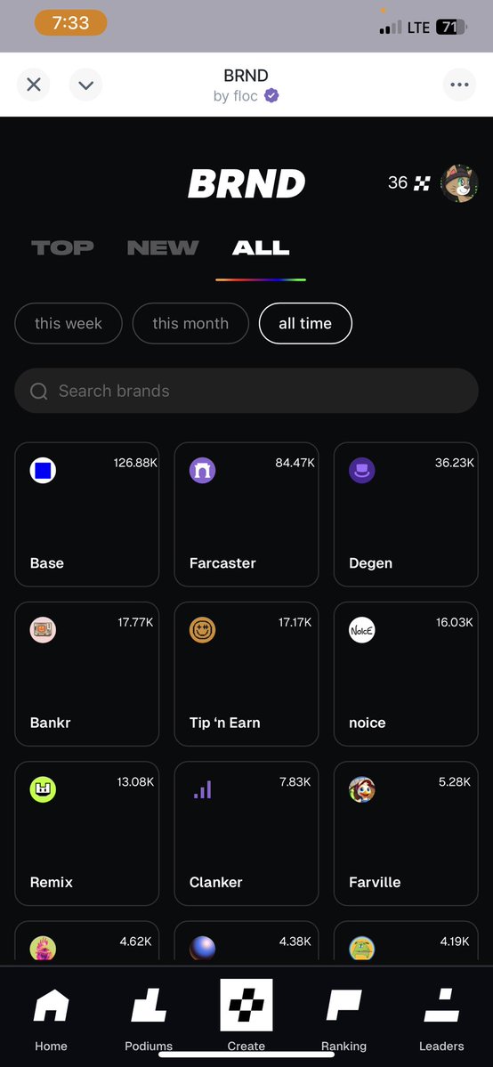 NvestrStallone's tweet image. go vote $bnkr on brnd app. clean ui, feels like they’re building more than just a button pusher. bnkr jumped from 10th to 4th this week. let’s take it to #1.
farcaster.xyz/investorstallo…