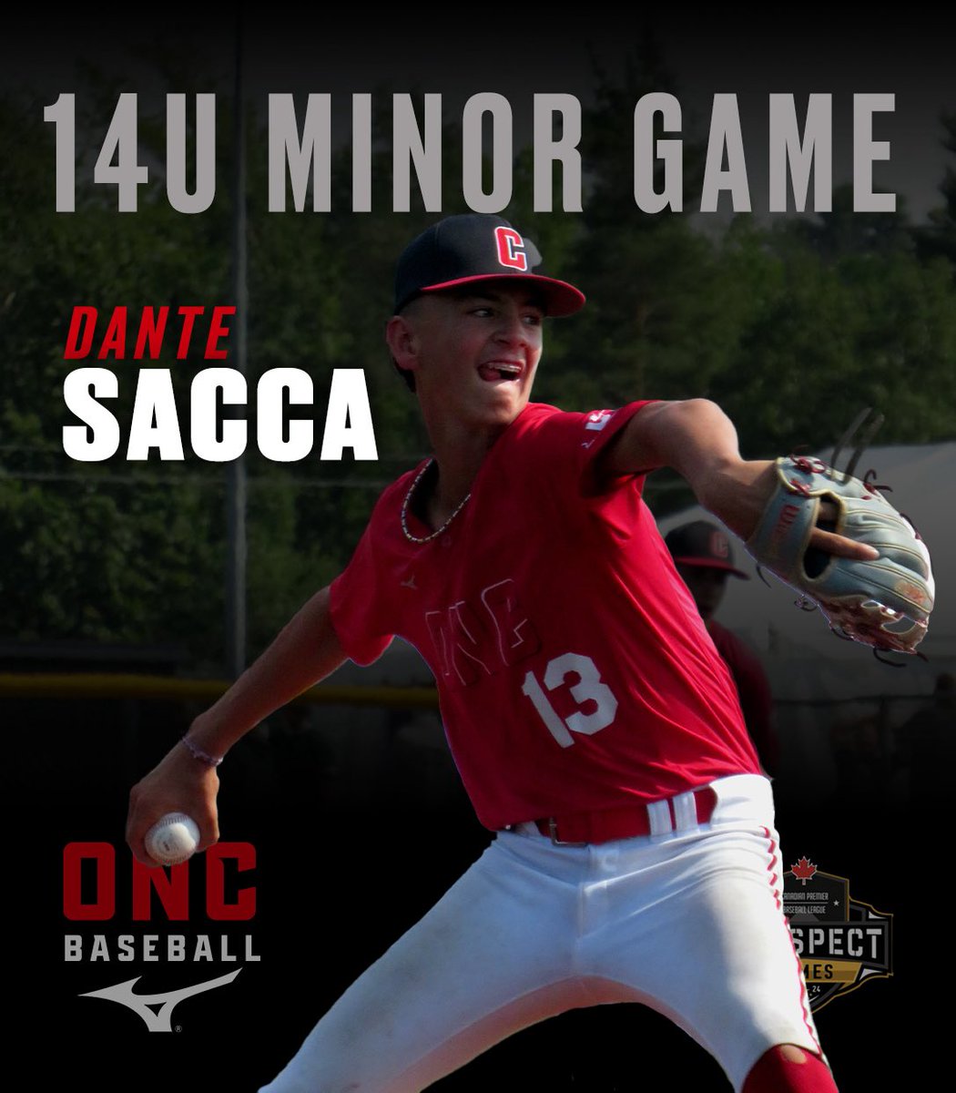 Congrats To ONC P\IF Dante Sacca on being selected to the <a href="/CPBLeague/">CPBL</a> prospects game.
