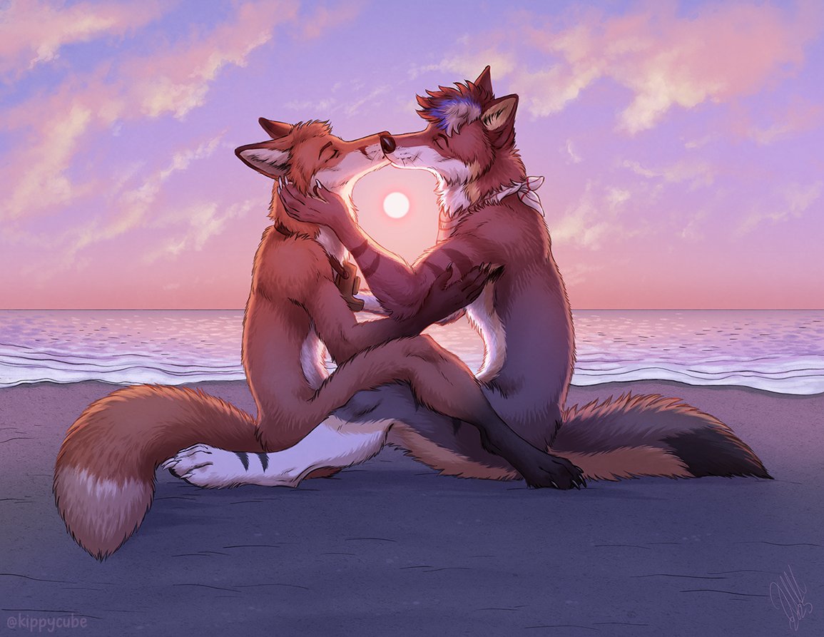 Soft touch 🦊❤️🦊 
Done for Fledo