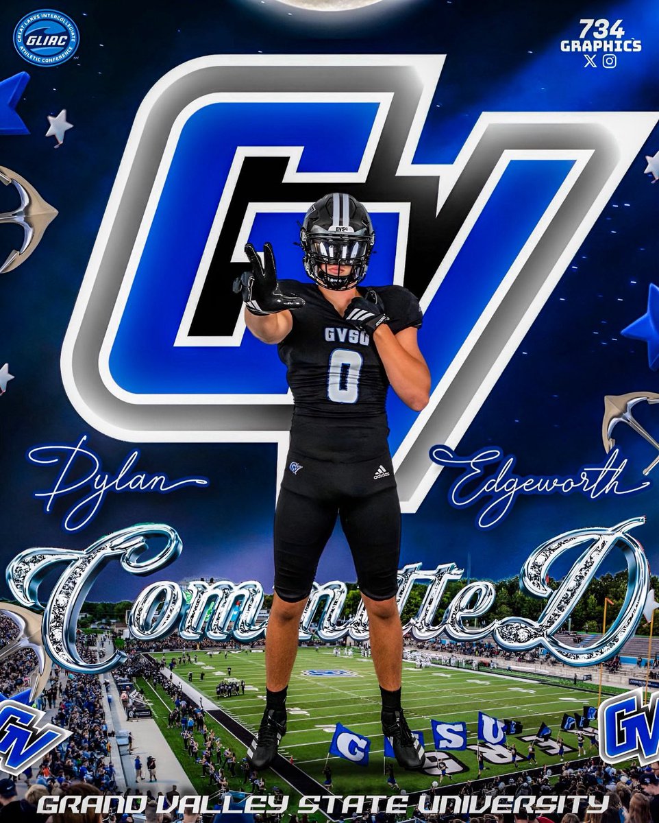 Dylan Edgeworth (@edgeworth2026) on Twitter photo After lots of thoughts and consideration I'm excited to announce my commitment to play football at GVSU❗️<a href="/TheD_Zone/">The D Zone</a> <a href="/AllenTrieu/">Allen Trieu</a> <a href="/CoachCooperGVSU/">Scott Cooper</a> <a href="/CoachWooster/">Scott Wooster</a> <a href="/bradbezGVSU/">Brad Bez</a> <a href="/CoachShoeGVSU/">Ian Shoemaker</a> <a href="/CoachLouisGVSU/">Jim Louis</a> <a href="/CoachStuddGV/">Coach Studd</a> <a href="/CoachMacCarruth/">🏈Coach Mac🏆</a> <a href="/A__Chiles/">Aaron Chiles</a> <a href="/CoachKlaus68/">Brendan Klaus</a> <a href="/CoachKrugh/">Brandon Krugh</a> After lots of thoughts and consideration I'm excited to announce my commitment to play football at GVSU❗️<a href="/TheD_Zone/">The D Zone</a> <a href="/AllenTrieu/">Allen Trieu</a> <a href="/CoachCooperGVSU/">Scott Cooper</a> <a href="/CoachWooster/">Scott Wooster</a> <a href="/bradbezGVSU/">Brad Bez</a> <a href="/CoachShoeGVSU/">Ian Shoemaker</a> <a href="/CoachLouisGVSU/">Jim Louis</a> <a href="/CoachStuddGV/">Coach Studd</a> <a href="/CoachMacCarruth/">🏈Coach Mac🏆</a> <a href="/A__Chiles/">Aaron Chiles</a> <a href="/CoachKlaus68/">Brendan Klaus</a> <a href="/CoachKrugh/">Brandon Krugh</a>