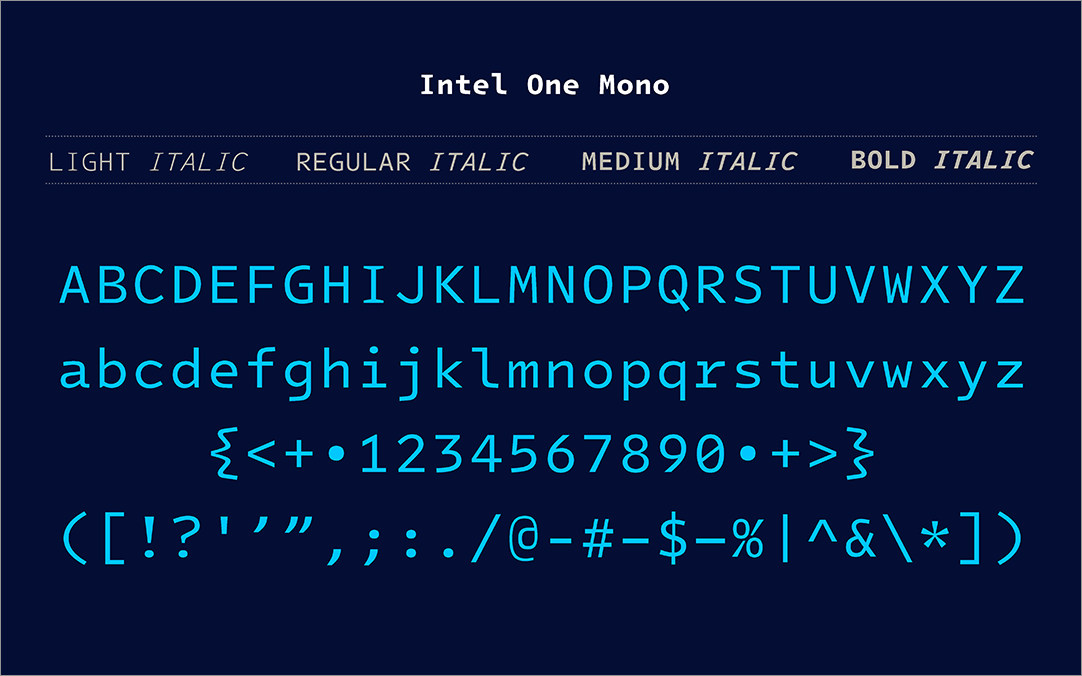 colisscom's tweet image. コーディング時、目の疲れを軽減!
区別しにくい文字も素早く識別でき、明瞭性と可読性に優れたフリーフォント「Intel One Mono」
coliss.com/articles/freeb…