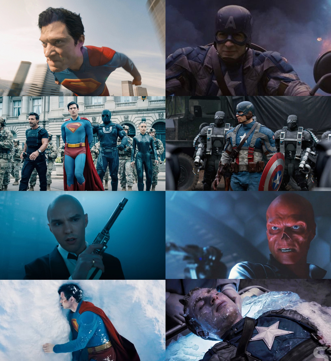 archerxhood's tweet image. me chamem de louco, mas eu acho que superman tem a mesma energia do primeiro filme do capitão américa