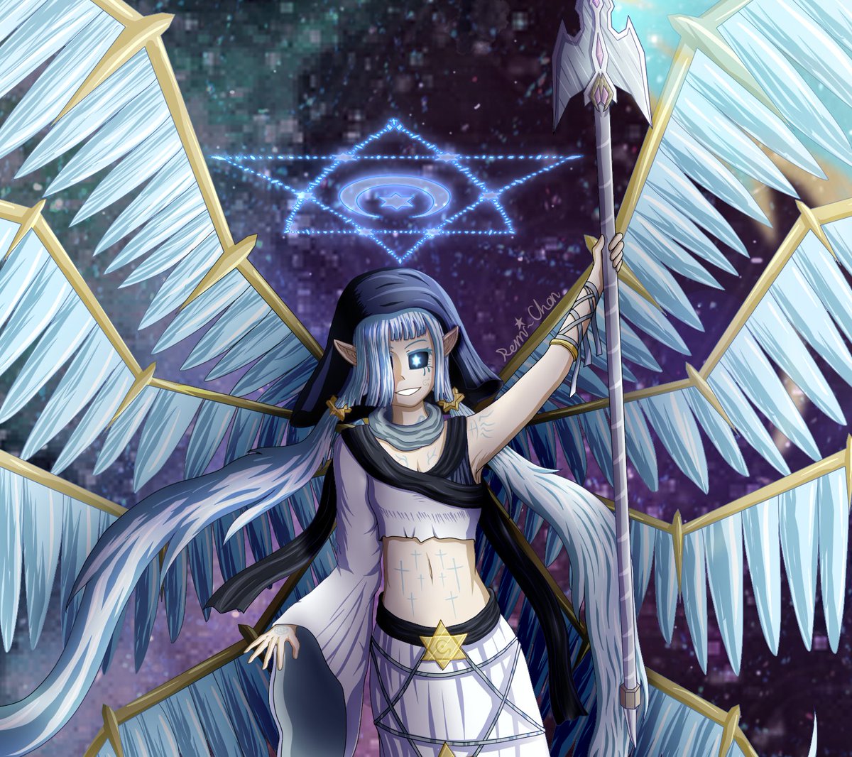RemiChan_CCC's tweet image. I like rendering angels to be scary sometimes. Albeit without resorting to the lovecraftian horror route of biblically accurate angels.