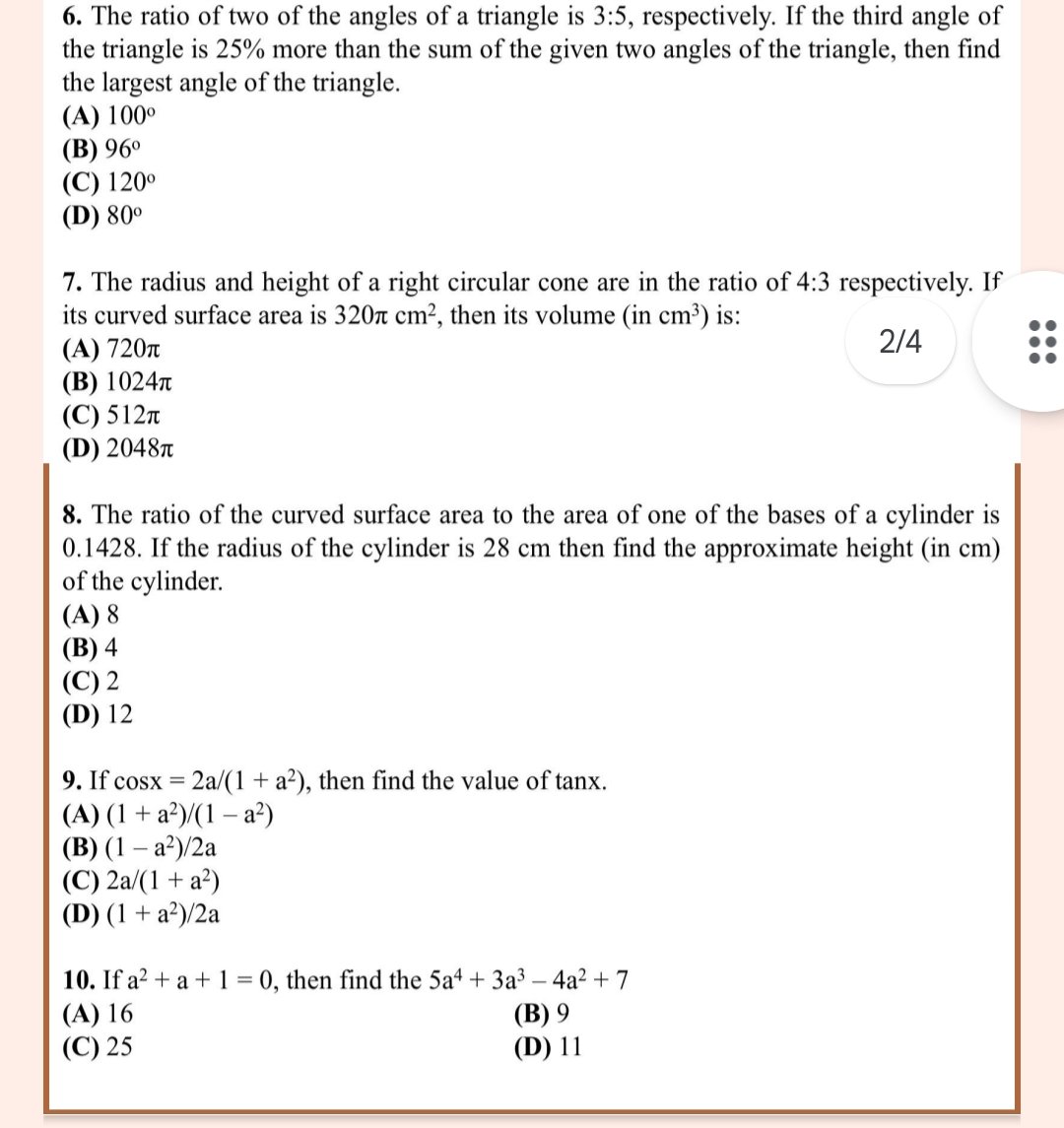 cematerial's tweet image. Today&apos;s quantitative aptitude practice questions for competitive exams...
#quantitativeaptitude #competitiveexams