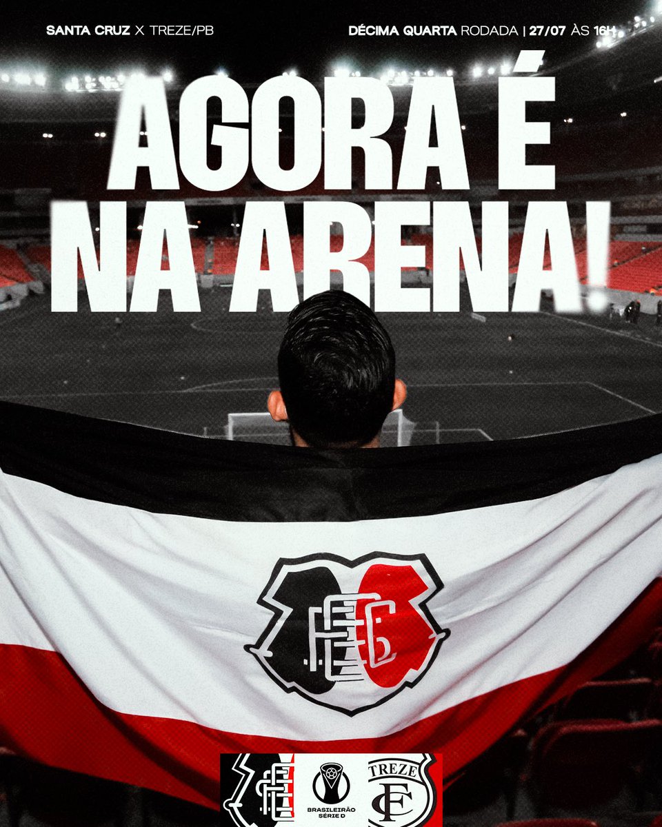 📍 Nos vemos na Arena de Pernambuco!

Domingo é dia da última rodada da fase de grupos da Série D. Às 16h, o Time do Povo entra em campo em busca do reencontro com as vitórias e da melhor colocação possível na classificação. ⚔️🐍

🎟️ Os ingressos estarão disponíveis a partir das