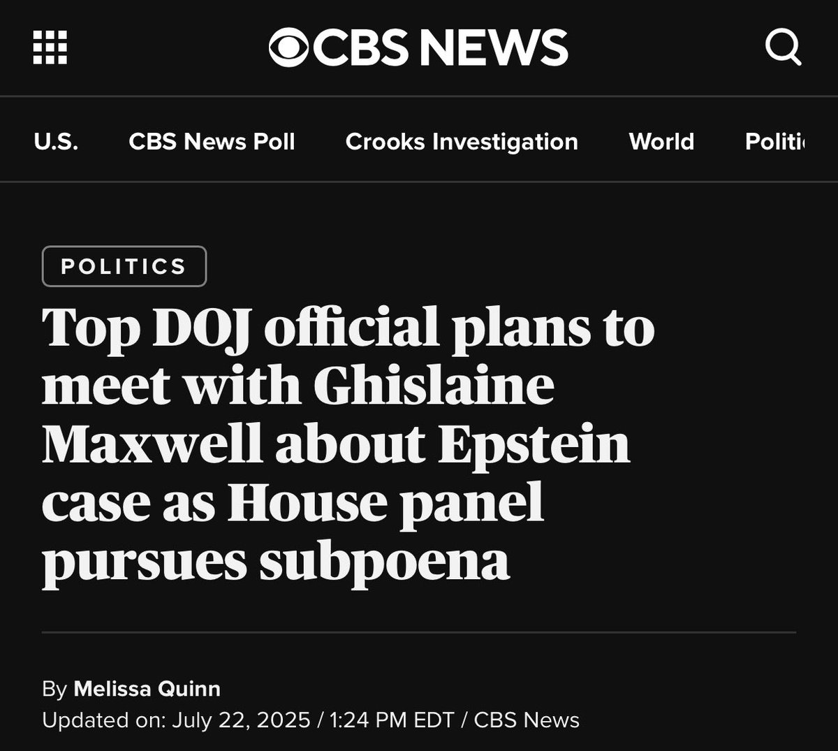 PasReport's tweet image. Todd Blanche, the second-highest ranking official at the Justice Department, said, “Justice demands courage. For the first time, the Department of Justice is reaching out to Ghislaine Maxwell to ask: what do you know?"
Ghislaine Maxwell was arrested in June 2020, tried in…