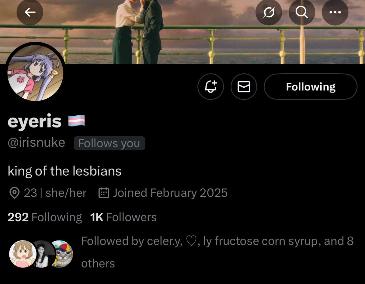 bitches be like "I got celebrities in my DMs" whole time it's just iris