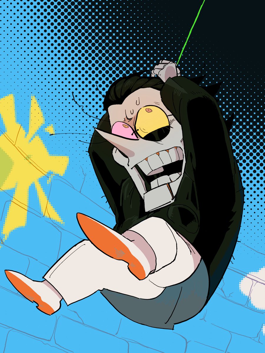QKNAla's tweet image. the very first #spamton s I made when I was figuring out how to draw him
Also a bit of #spamtenna