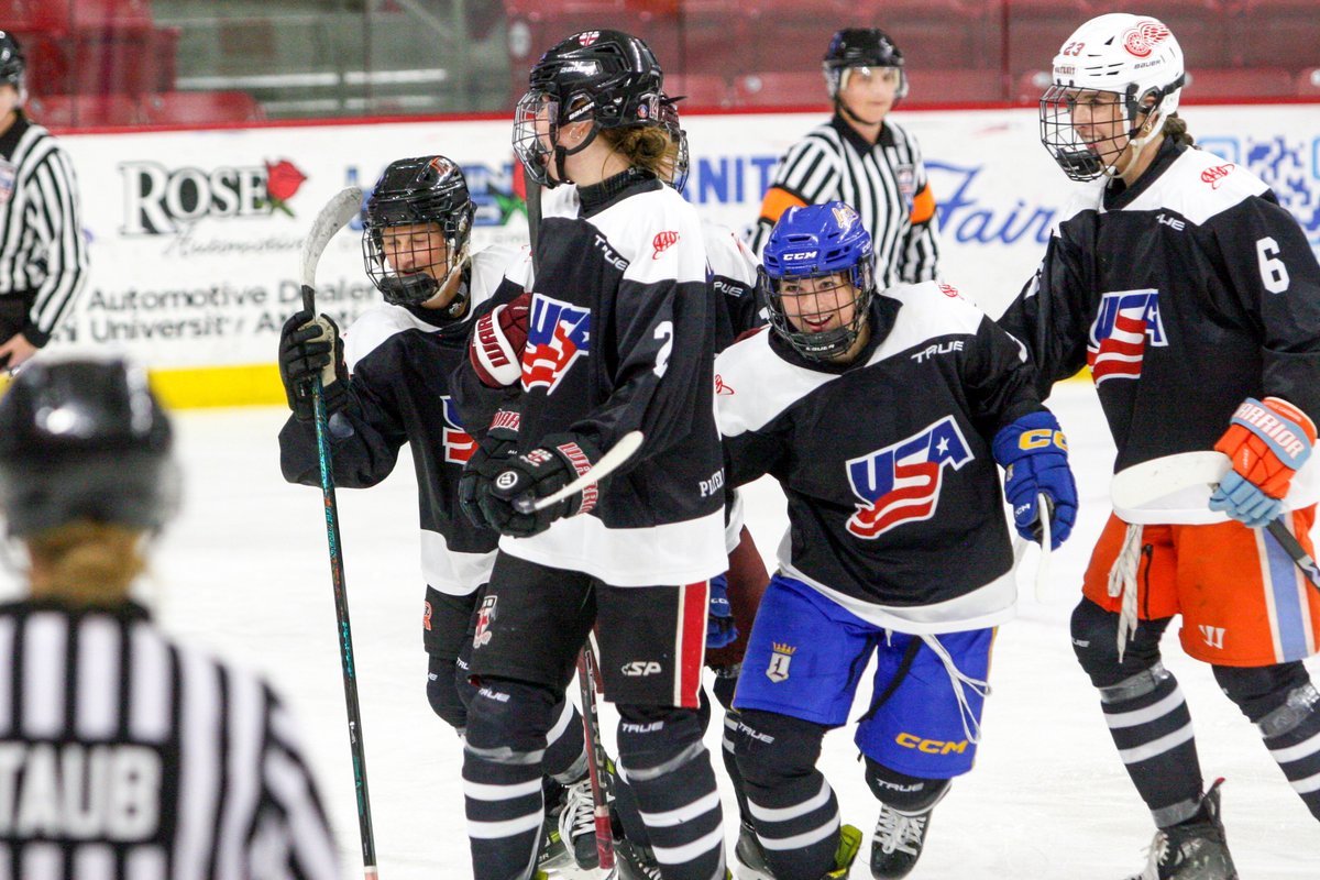 usahockey's tweet image. All games have wrapped at the Girls National 16/17 Camp, driven by @AAAClubAlliance!
Now, just one matchup remains — the All-Star Game! Catch it live tomorrow at 9a ET on USAHockeyTV.com. #USAHPDC