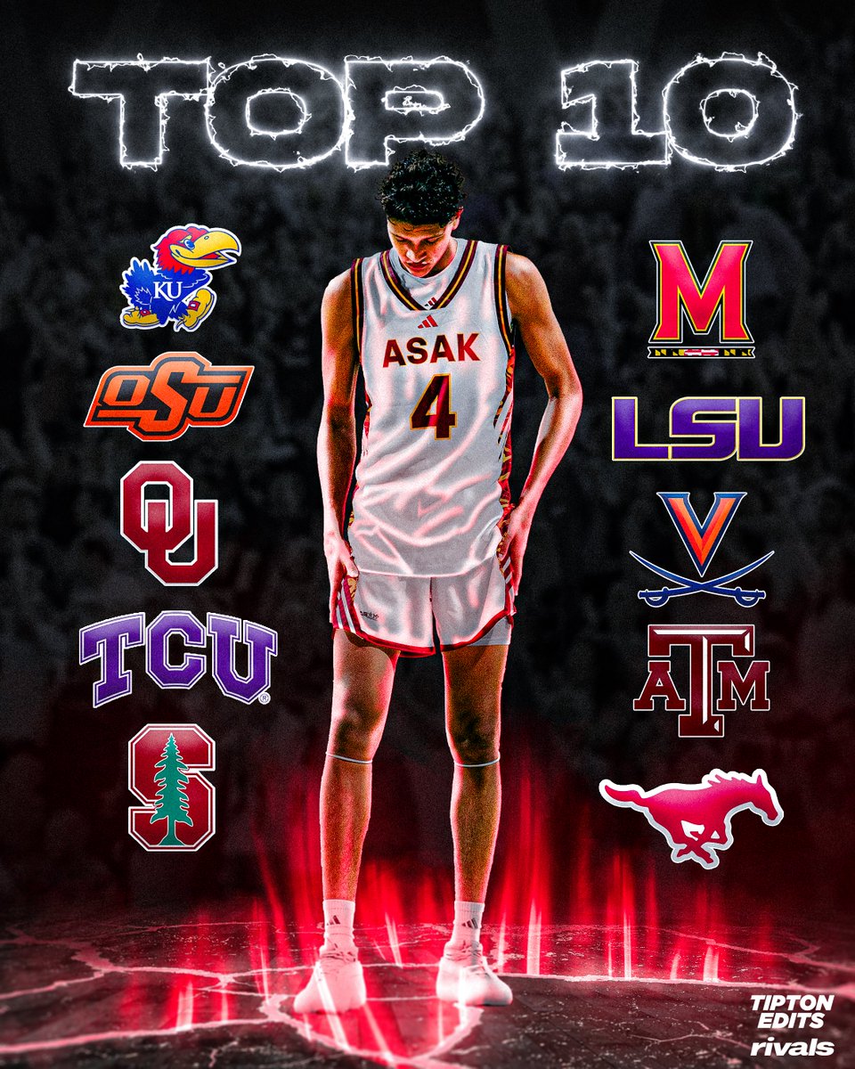 TiptonEdits's tweet image. NEWS: 4⭐️ Billy White III is down to 10 schools, he tells @rivals.
The 6-8 small forward is a top-40 recruit in the 2026 class. He has six official visits scheduled: on3.com/rivals/news/bi…